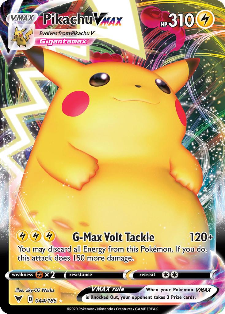Sword & Shield: Vivid Voltage Pikachu VMAX (044/185) [Sword & Shield: Vivid Voltage] - Trading Card World