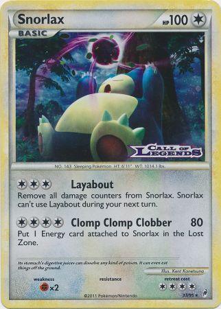 33, Colorless, Fighting[×2], Holofoil, Nintendo: Black Star Promos, Normal, Promo Snorlax (33/95) (Prerelease Promo) [Nintendo: Black Star Promos] - Trading Card World