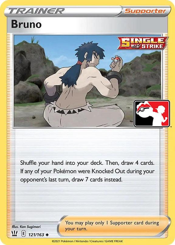 121, Holofoil, noPrice, Normal, Prize Pack Series One, Supporter, Uncommon Bruno (121/163) [Prize Pack Series One] - Trading Card World