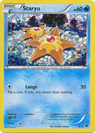 Grass[×2], Holofoil, McDonald's Promos: 2015 Collection, Promo, Water Staryu (4/12) [McDonald's Promos: 2015 Collection] - Trading Card World