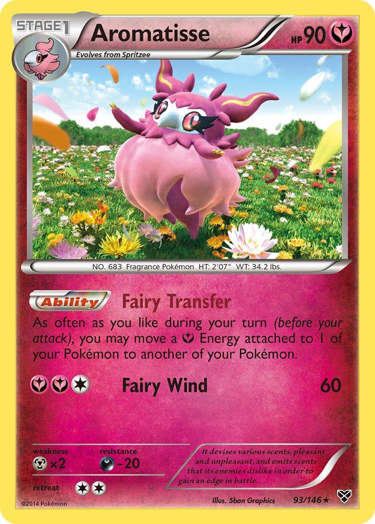 93, Darkness[-20], Fairy, Metal[×2], Normal, Rare, XY: Base Set Aromatisse (93/146) (Theme Deck Exclusive) [XY: Base Set] - Trading Card World