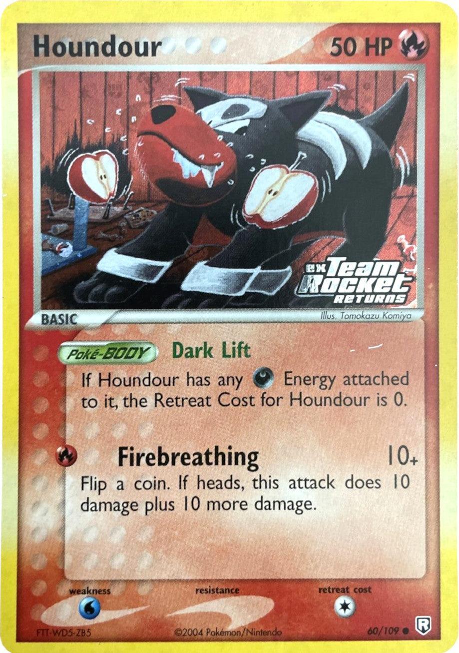 60, Common, EX: Team Rocket Returns, Fire, Reverse Holofoil, Water[×2] Houndour (60/109) (Stamped) [EX: Team Rocket Returns] - Trading Card World