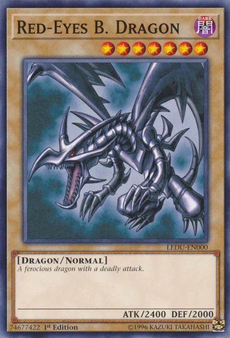 1st Edition, Common, Dark, Dragon, Legendary Duelists, Normal Monster Red-Eyes B. Dragon [LEDU-EN000] Common - Trading Card World