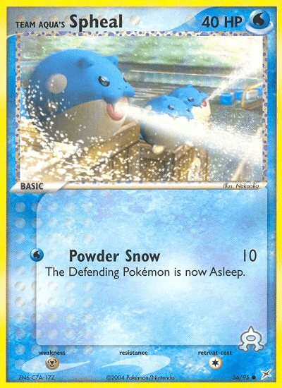 56, Common, EX: Team Magma vs Team Aqua, Metal[×2], Normal, Reverse Holofoil, Water Team Aqua's Spheal (56/95) [EX: Team Magma vs Team Aqua] - Trading Card World