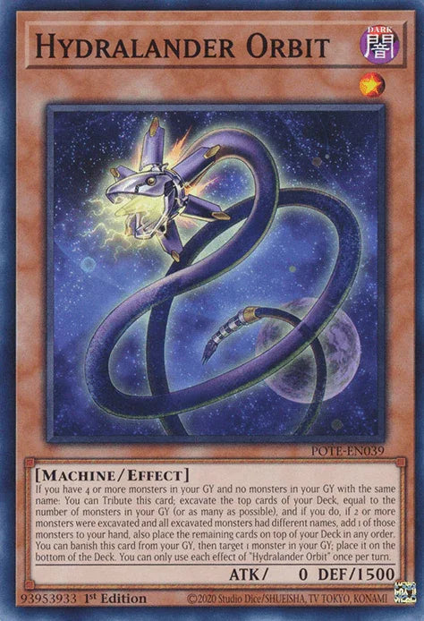 1st Edition, Common, Dark, Effect Monster, Machine, Power of the Elements, Unlimited Hydralander Orbit [POTE-EN039] Common - Trading Card World