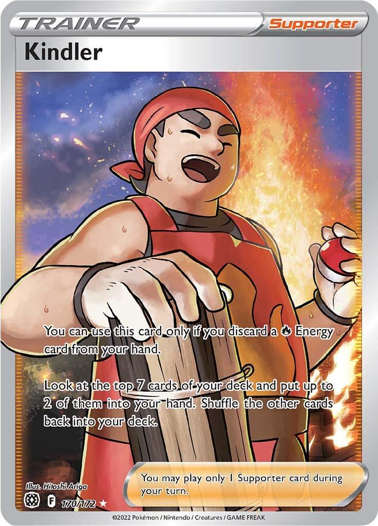 170, Holofoil, Supporter, Sword & Shield: Brilliant Stars, Ultra Rare Kindler (170/172) [Sword & Shield: Brilliant Stars] - Trading Card World
