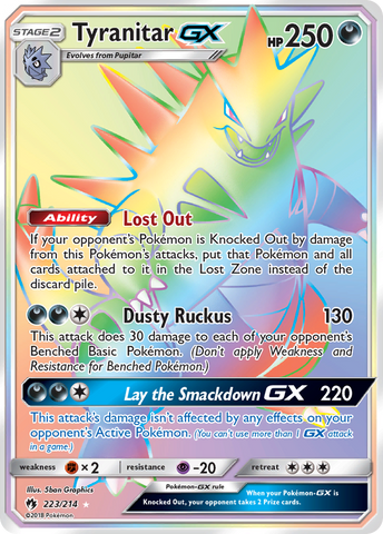 Tyranitar GX (223/214) [Sun & Moon: Lost Thunder]