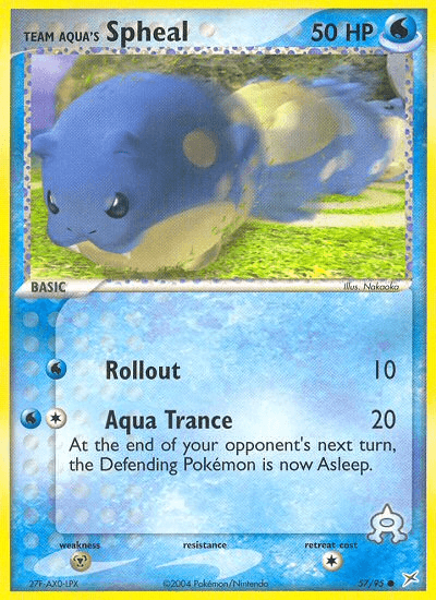 57, Common, EX: Team Magma vs Team Aqua, Metal[×2], Normal, Reverse Holofoil, Water Team Aqua's Spheal (57/95) [EX: Team Magma vs Team Aqua] - Trading Card World