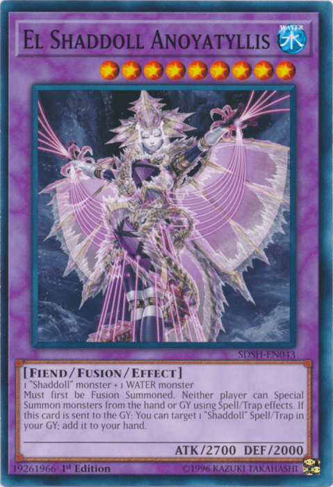 1st Edition, Common, Fiend, Fusion/Effect Monster, Structure Deck: Shaddoll Showdown, Unlimited, Water El Shaddoll Anoyatyllis [SDSH-EN043] Common - Trading Card World