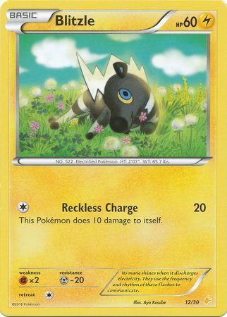 12, Fighting[×2], Lightning, Metal[-20], Normal, Promo, XY: Trainer Kit 3 - Pikachu Libre Blitzle (12/30) [XY: Trainer Kit 3 - Pikachu Libre] - Trading Card World