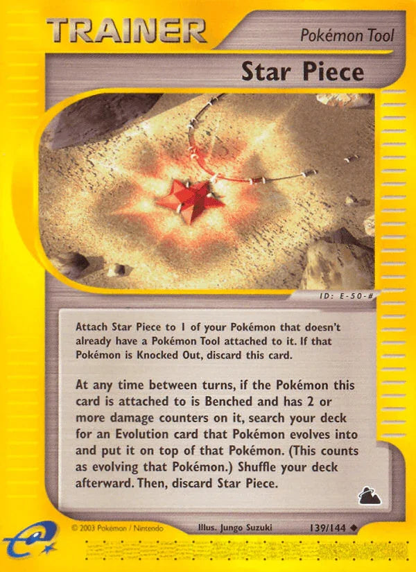 139, Item, Normal, Reverse Holofoil, Skyridge, Uncommon Star Piece (139/144) [Skyridge] - Trading Card World