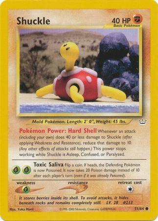 51, Common, Fighting, Grass[×2], Neo Revelation Unlimited, Normal Shuckle (51/64) [Neo Revelation Unlimited] - Trading Card World