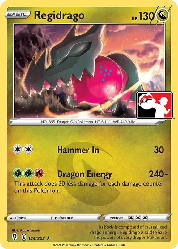 124, Dragon, Holo Rare, Normal, Prize Pack Series One Regidrago (124/203) [Prize Pack Series One] - Trading Card World