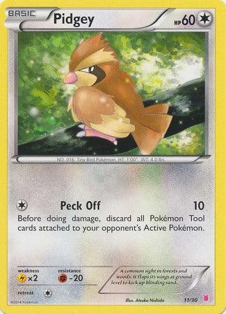 11, Colorless, Fighting[-20], Lightning[×2], Normal, Promo, XY: Trainer Kit 1 - Wigglytuff Pidgey (11/30) [XY: Trainer Kit 1 - Wigglytuff] - Trading Card World