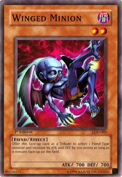 1st Edition, Common, Dark, Effect Monster, Fiend, Legacy of Darkness, Unlimited Winged Minion [LOD-005] Common - Trading Card World