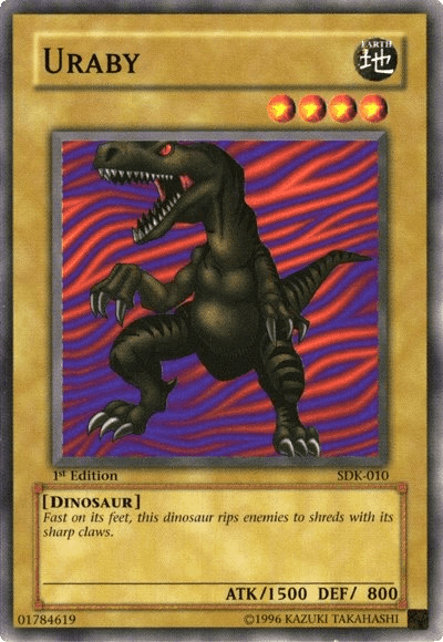 1st Edition, Common, Dinosaur, Earth, Normal Monster, Starter Deck: Kaiba, Unlimited Uraby [SDK-010] Common - Trading Card World