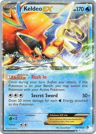 49, Grass[×2], Normal, Ultra Rare, Water, World Championships 2013 Keldeo EX (49/149) (Anguille Sous Roche - Clement Lamberton) [World Championships 2013] - Trading Card World