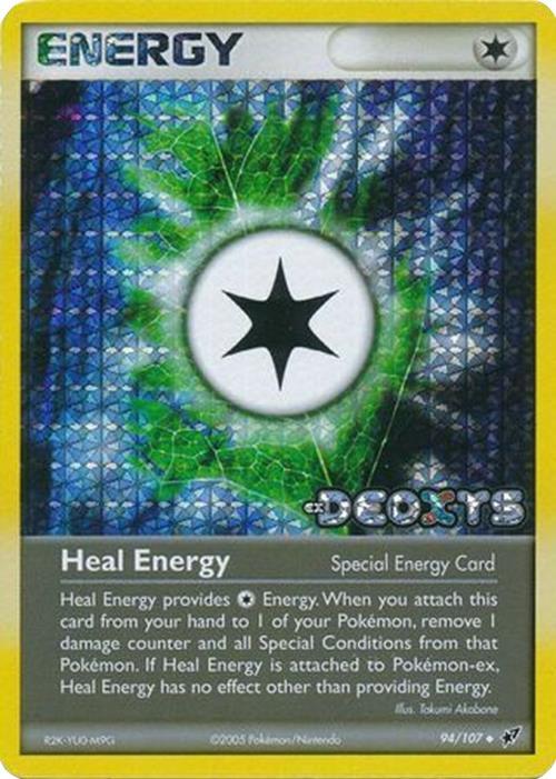 94, EX: Deoxys, Reverse Holofoil, Special Energy, Uncommon Heal Energy (94/107) (Stamped) [EX: Deoxys] - Trading Card World