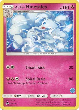 Darkness[-20], Fairy, Metal[×2], Normal, Promo, SM128, Sun & Moon: Trainer Kit - Alolan Ninetales Alolan Ninetales (SM128) (Deck Exclusive #17) [Sun & Moon: Trainer Kit - Alolan Ninetales] - Trading Card World