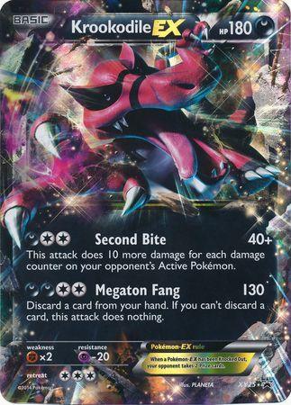 Darkness, Fighting[×2], Holofoil, Promo, Psychic[-20], XY25, XY: Black Star Promos Krookodile EX (XY25) (Jumbo Card) [XY: Black Star Promos] - Trading Card World