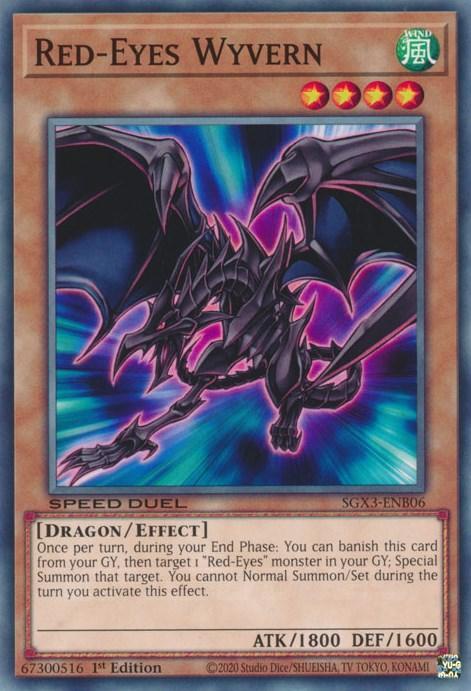 1st Edition, Common, Dragon, Effect Monster, Speed Duel GX: Duelists of Shadows, Wind Red-Eyes Wyvern [SGX3-ENB06] Common - Trading Card World