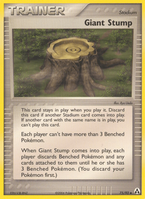 75, EX: Legend Maker, Normal, Stadium, Uncommon Giant Stump (75/92) [EX: Legend Maker] - Trading Card World