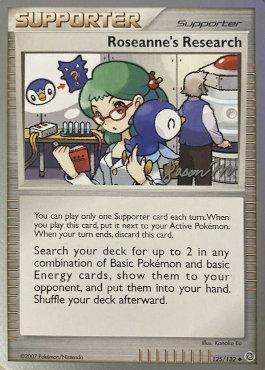 125, Normal, Supporter, Uncommon, World Championships 2009 Roseanne's Research (125/132) (Queengar - Jason Martinez) [World Championships 2009] - Trading Card World