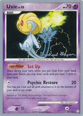 43, Normal, Psychic, Psychic[+20], Rare, World Championships 2010 Uxie LV.55 (43/146) (Happy Luck - Mychael Bryan) [World Championships 2010] - Trading Card World