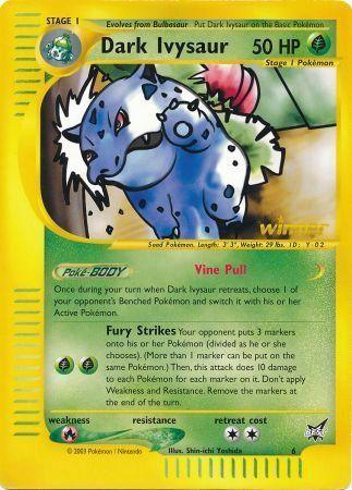 Best of Promos, Fire[×2], Grass, Normal, Promo Dark Ivysaur (6) (Winner) (Jumbo Card) [Best of Promos] - Trading Card World