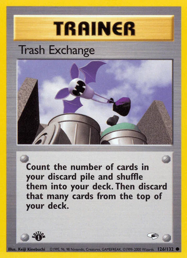 126, 1st Edition Normal, Common, Gym Heroes 1st Edition, Item Trash Exchange (126/132) [Gym Heroes 1st Edition] - Trading Card World