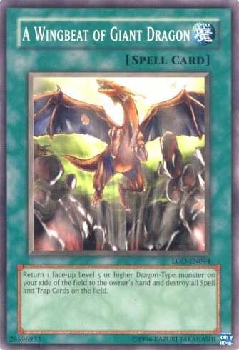 Common, Legacy of Darkness, Normal Spell, Spell, Unlimited A Wingbeat of Giant Dragon [LOD-EN044] Common - Trading Card World