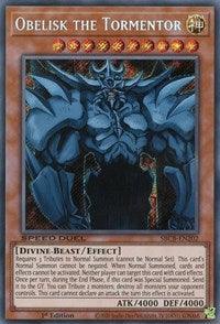 1st Edition, Divine, Divine-Beast, Effect Monster, Secret Rare, Speed Duel: Battle City Box Obelisk the Tormentor [SBCB-EN202] Secret Rare - Trading Card World