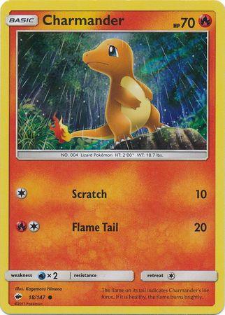 18, Fire, Holofoil, Promo, Sun & Moon: Burning Shadows, Water[×2] Charmander (18/147) (Premium Collection Promo) [Sun & Moon: Burning Shadows] - Trading Card World