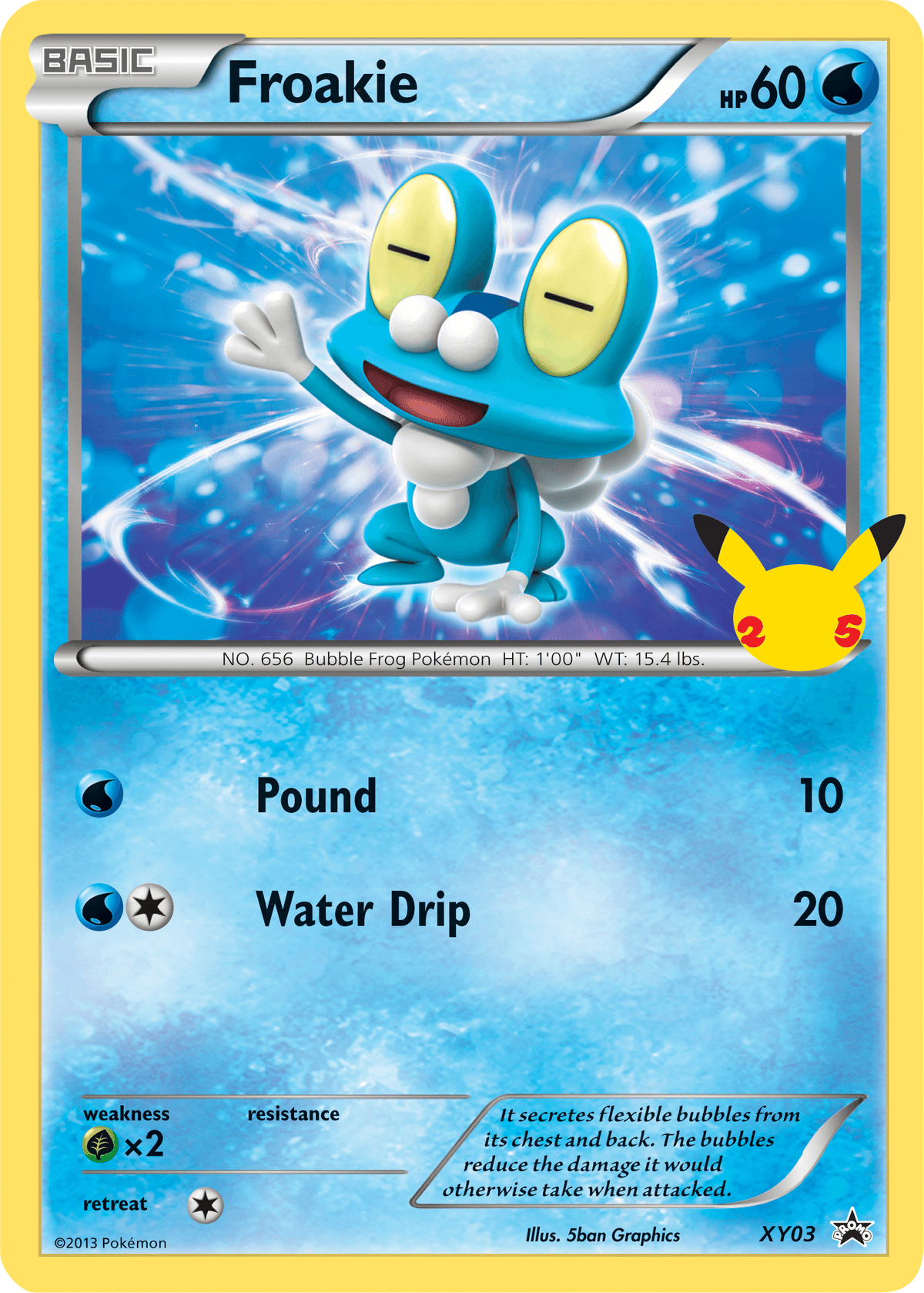 First Partner Pack, Grass [x2], Normal, Promo, Water, XY03 Froakie (XY03) [First Partner Pack] - Trading Card World