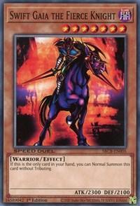 1st Edition, Common, Dark, Effect Monster, Speed Duel: Battle City Box, Warrior Swift Gaia the Fierce Knight [SBCB-EN005] Common - Trading Card World