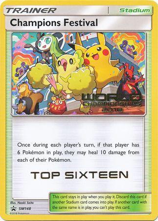 Normal, Promo, SM148, Stadium, Sun & Moon: Black Star Promos Champions Festival(SM148) (2018 Top Sixteen) [Sun & Moon: Black Star Promos] - Trading Card World