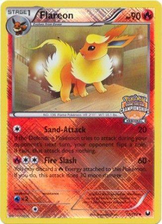 12, Black & White: Dark Explorers, Fire, Holofoil, Promo, Reverse Holofoil, Water[×2] Flareon (12/108) (Regional Championship 2013 Promo) [Black & White: Dark Explorers] - Trading Card World