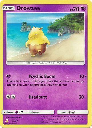 22, Normal, Promo, Psychic, Psychic[×2], Sun & Moon: Trainer Kit - Alolan Raichu Drowzee (22/30) [Sun & Moon: Trainer Kit - Alolan Raichu] - Trading Card World