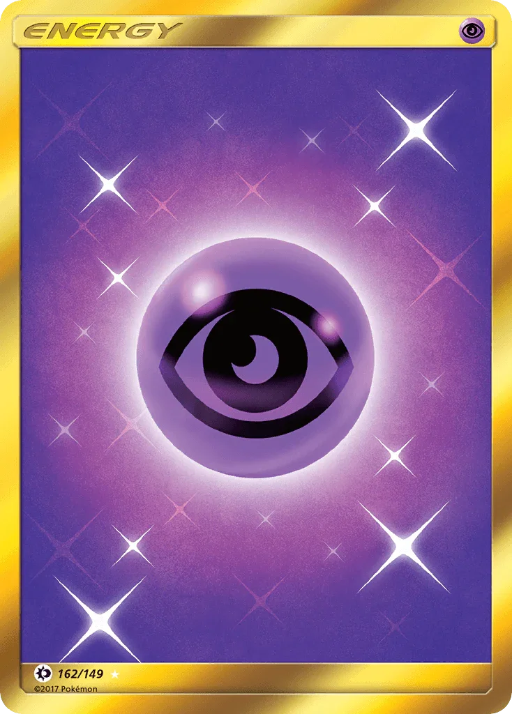 162, Basic Psychic Energy, Holofoil, Secret Rare, Sun & Moon: Base Set Psychic Energy (162/149) [Sun & Moon: Base Set] - Trading Card World