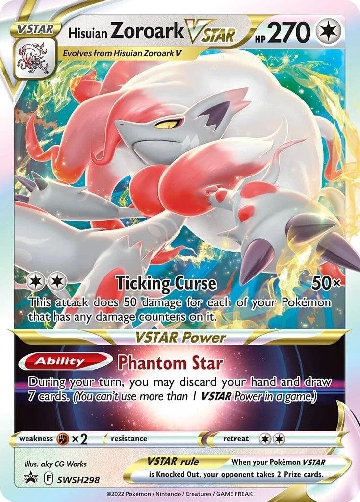 Colorless, Fighting [x2], Holofoil, Promo, Sword & Shield: Lost Origin, SWSH298 Hisuian Zoroark VSTAR (SWSH298) (Jumbo Card) [Sword & Shield: Lost Origin] - Trading Card World
