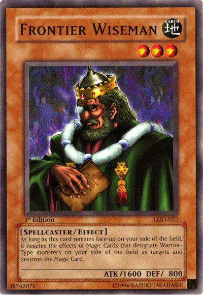 1st Edition, Common, Earth, Effect Monster, Legacy of Darkness, Spellcaster, Unlimited Frontier Wiseman [LOD-022] Common - Trading Card World