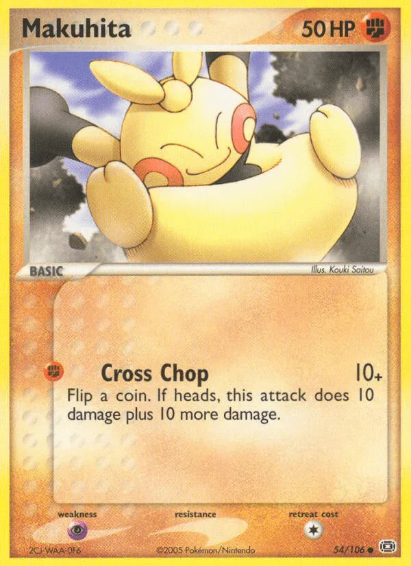 54, Common, EX: Emerald, Fighting, Normal, Psychic[×2] Makuhita (54/106) [EX: Emerald] - Trading Card World