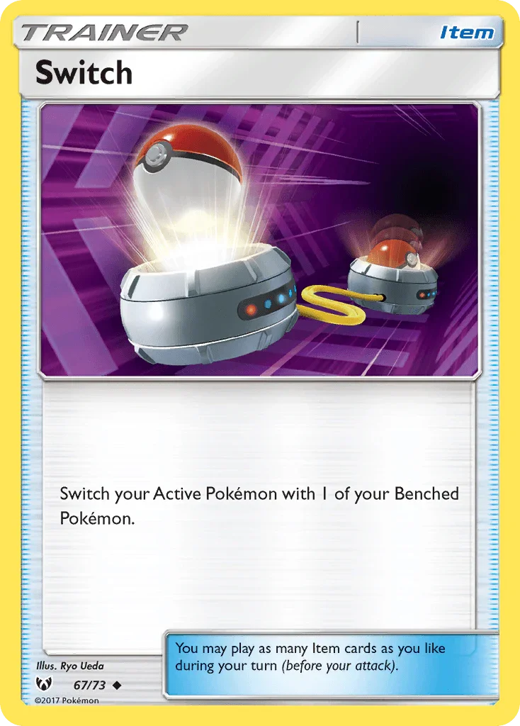 67, Item, Normal, Reverse Holofoil, Sun & Moon: Shining Legends, Uncommon Switch (67/73) [Sun & Moon: Shining Legends] - Trading Card World