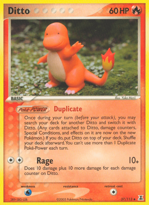 37, EX: Delta Species, Fire, Normal, Uncommon, Water[×2] Ditto (37/113) [EX: Delta Species] - Trading Card World