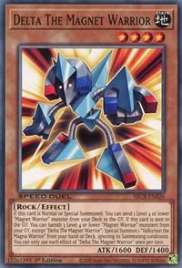 1st Edition, Common, Earth, Effect Monster, Rock, Speed Duel: Battle City Box Delta The Magnet Warrior [SBCB-EN026] Common - Trading Card World