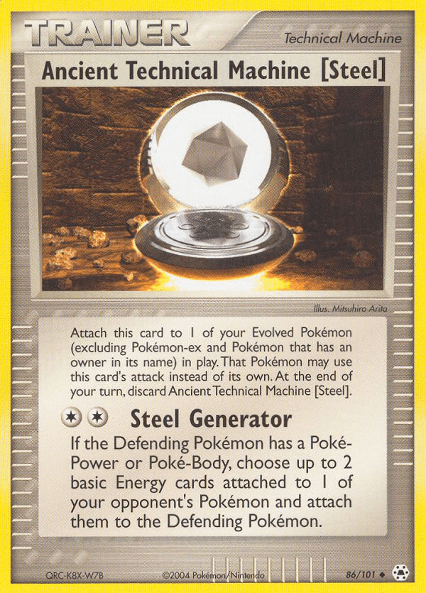 86, EX: Hidden Legends, Item, Normal, Reverse Holofoil, Uncommon Ancient Technical Machine [Steel] (86/101) [EX: Hidden Legends] - Trading Card World