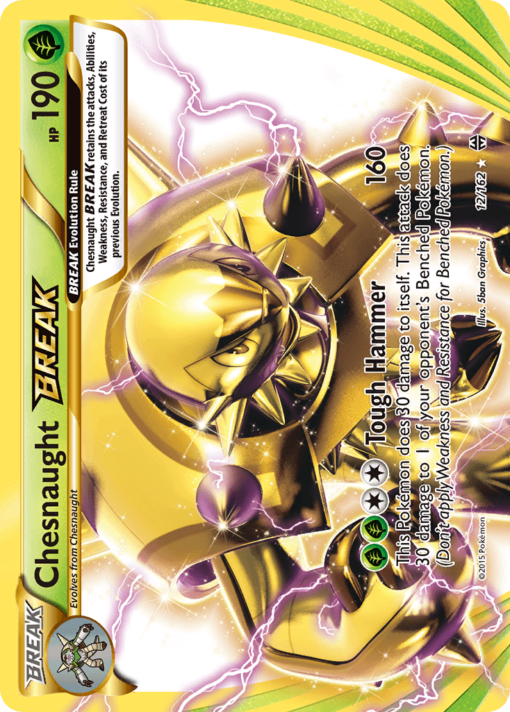 12, Grass, Holofoil, Ultra Rare, XY: BREAKthrough Chesnaught BREAK (12/162) [XY: BREAKthrough] - Trading Card World