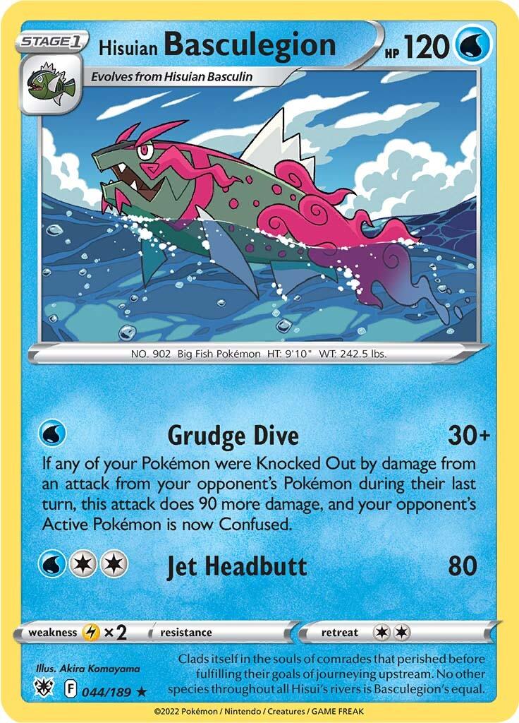 044, Lightning [x2], Normal, Rare, Reverse Holofoil, Sword & Shield: Astral Radiance, Water Hisuian Basculegion (044/189) [Sword & Shield: Astral Radiance] - Trading Card World