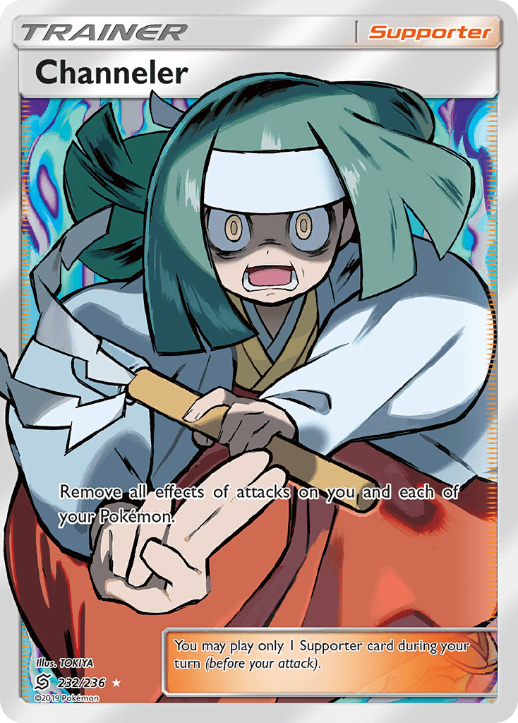 232, Holofoil, Sun & Moon: Unified Minds, Supporter, Ultra Rare Channeler (232/236) [Sun & Moon: Unified Minds] - Trading Card World