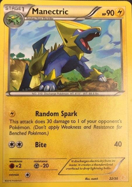 22, Fighting[×2], Lightning, Metal[-20], Normal, Promo, XY: Trainer Kit 3 - Pikachu Libre Manectric (22/30) [XY: Trainer Kit 3 - Pikachu Libre] - Trading Card World
